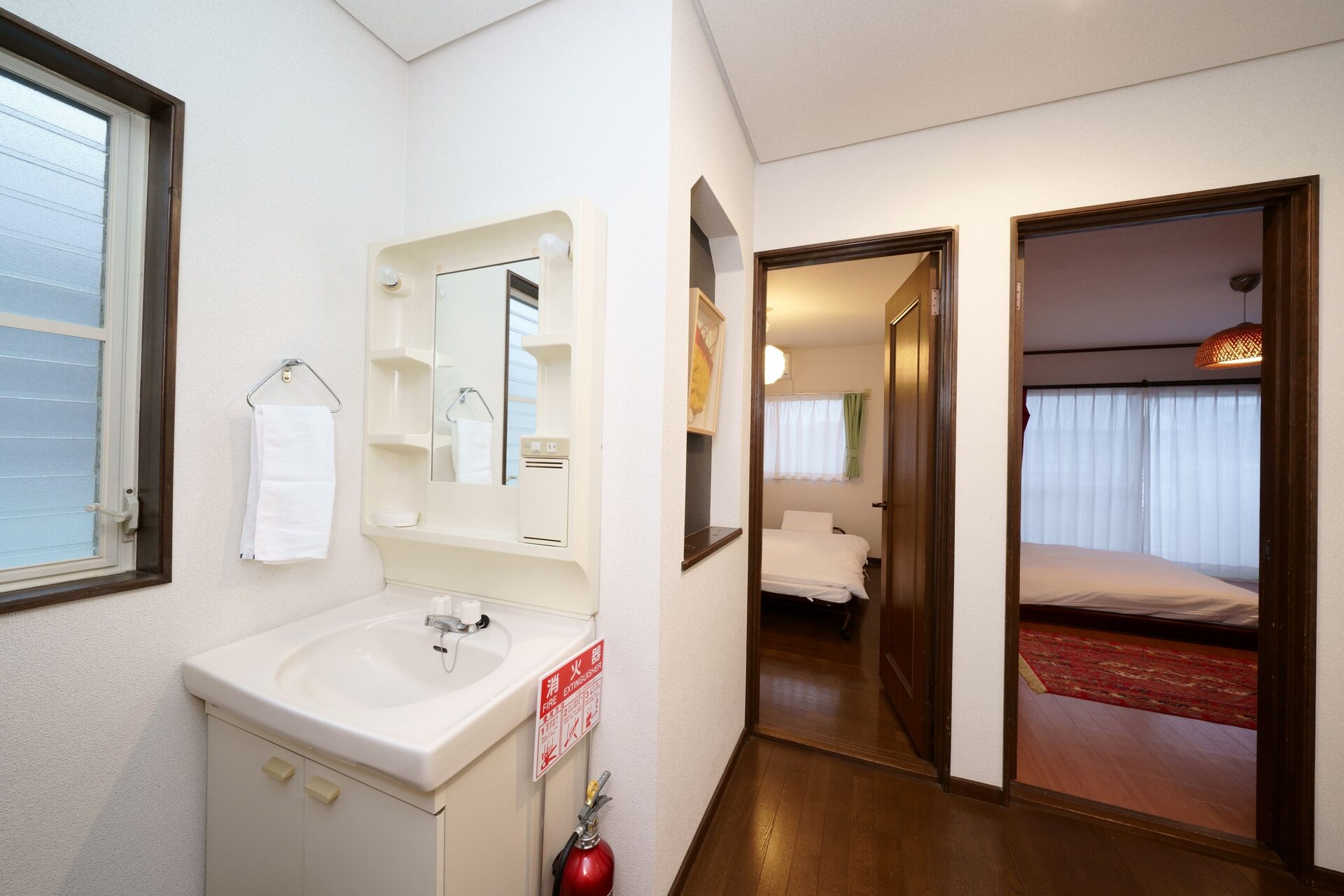 Hallway with bedrooms