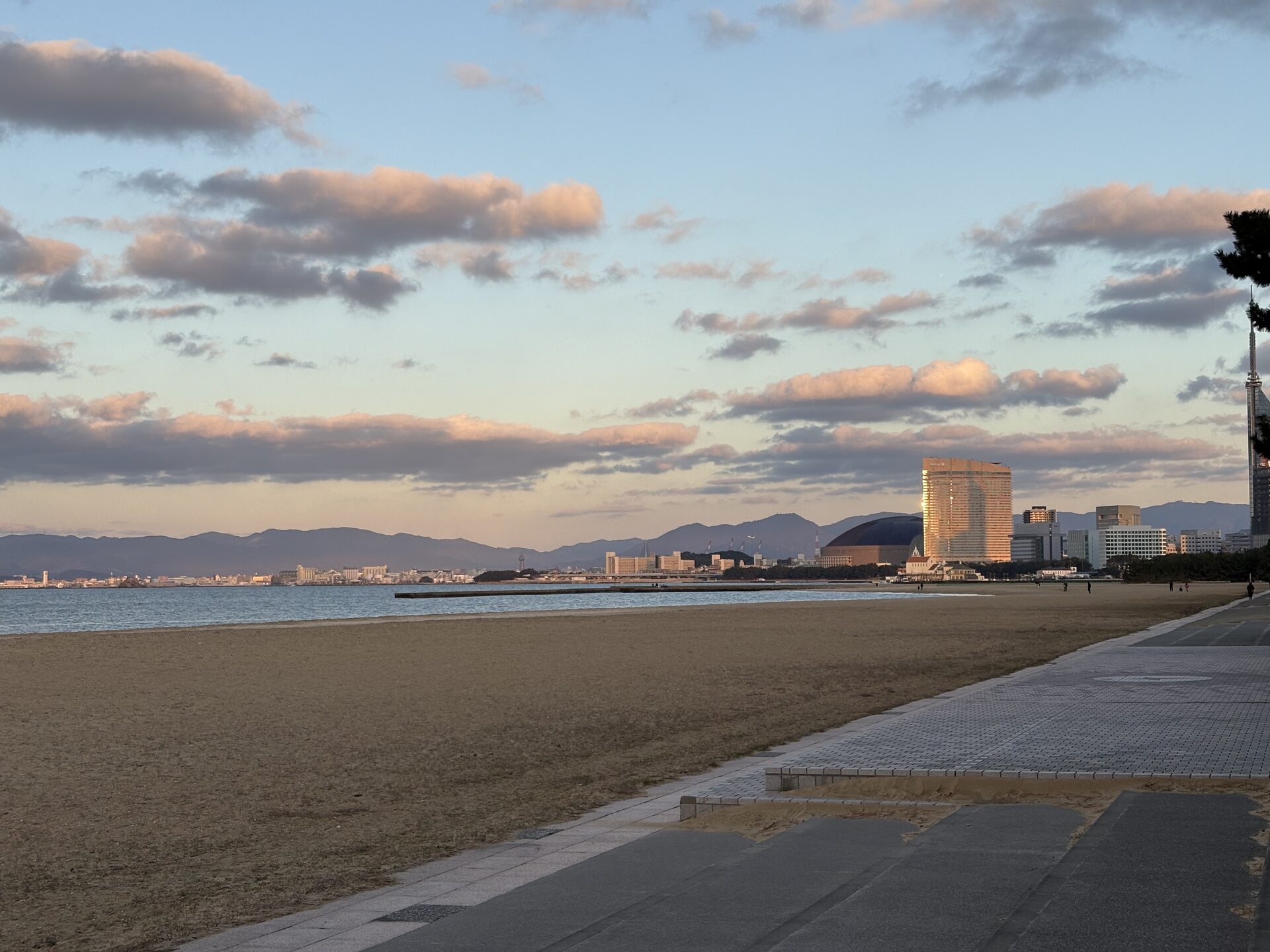 Beach at golden hour